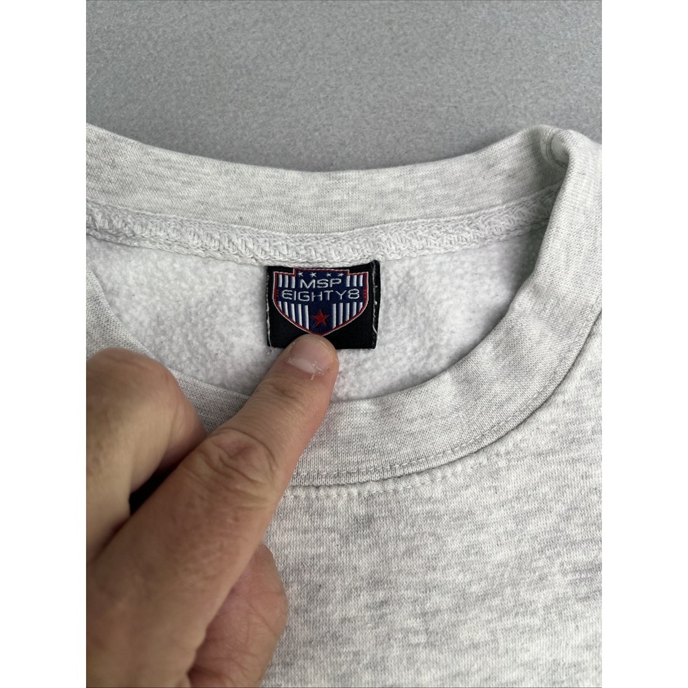 MSP Eighty8 Men's Medium Pullover Sweatshirt Gray View 6